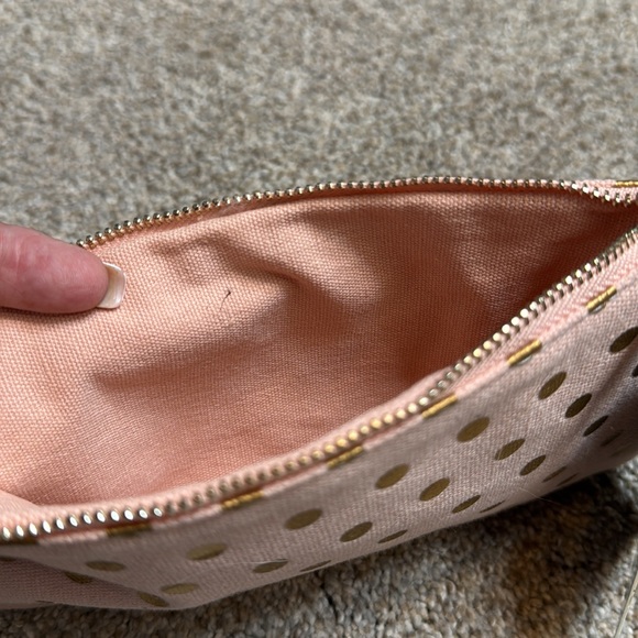 Danny Lee | Pencil Case in Pink & Gold Polka Dot - Picture 10 of 12